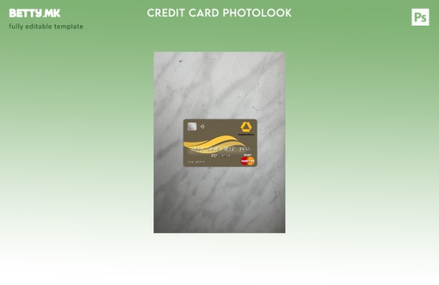 модерен стил Белизе Commerzbank мастер картичка photolook предниот шаблон